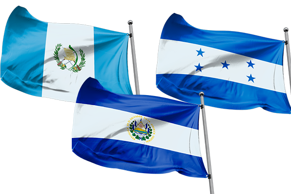 El Salvador, Guatemala y Honduras